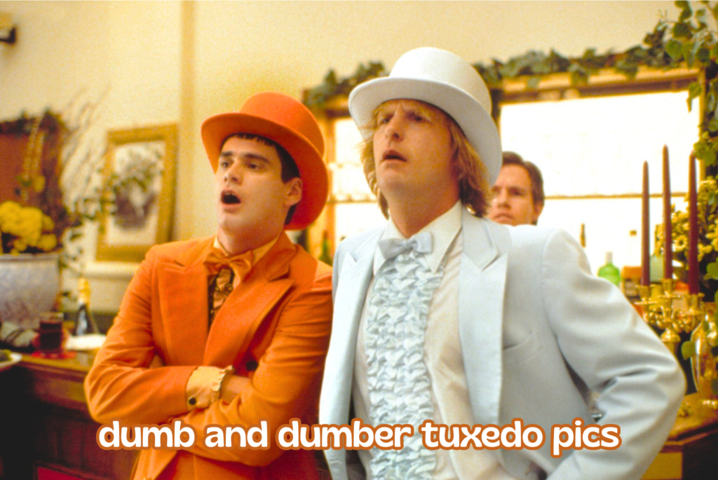 Dumb and Dumber Tuxedo Pics Iconic Blue & Orange Outfits Explained